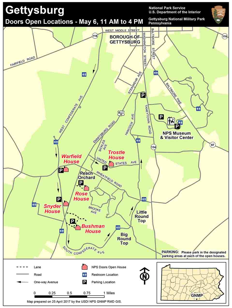 Doors Open May 6, 2017 revised map