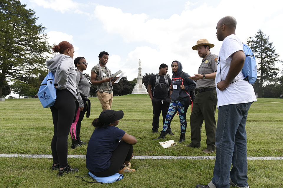 A Great Task program at Gettysburg National Military Park in the summer of 2017. A Great Task program at Gettysburg National Military Park in the summer of 2017.