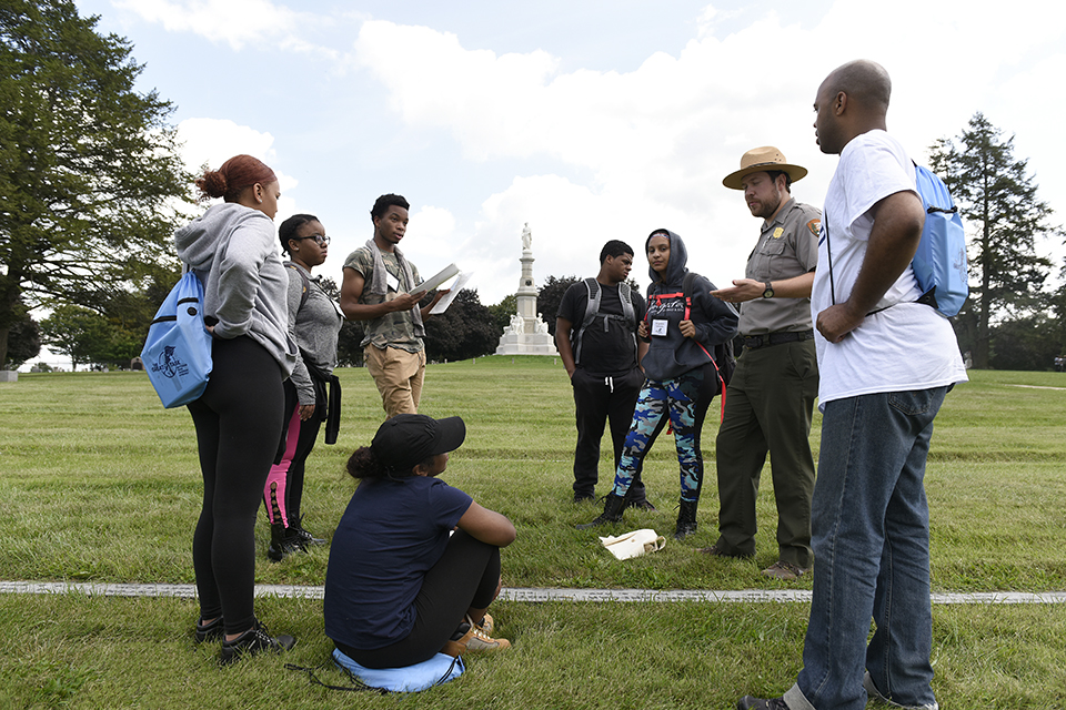 A Great Task program at Gettysburg National Military Park in the summer of 2017.