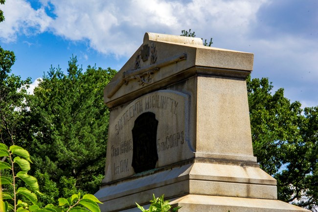 A stone monument