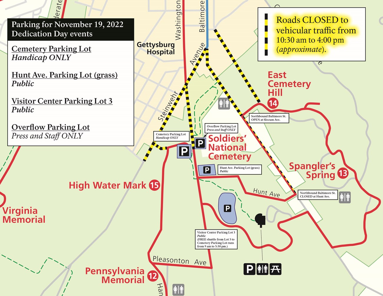 Remembrance Day parking and closures 2022