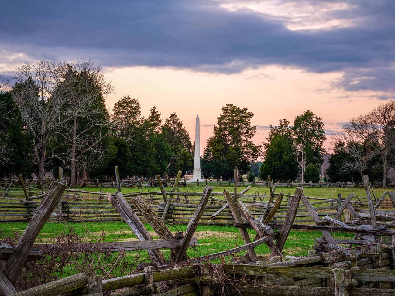 Monument and farm fences