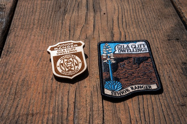 The Gila Cliff Dwelling Junior and Senior Ranger Patch