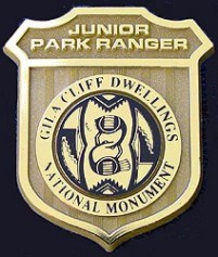 Gila Cliff Dwellings National Monument Junior Ranger Badge