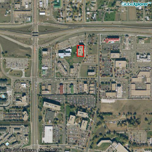 Graphic map of directions to Academy Place from DIA