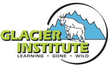 Glacier Institute Logo with graphics of two mountain goats and mountains