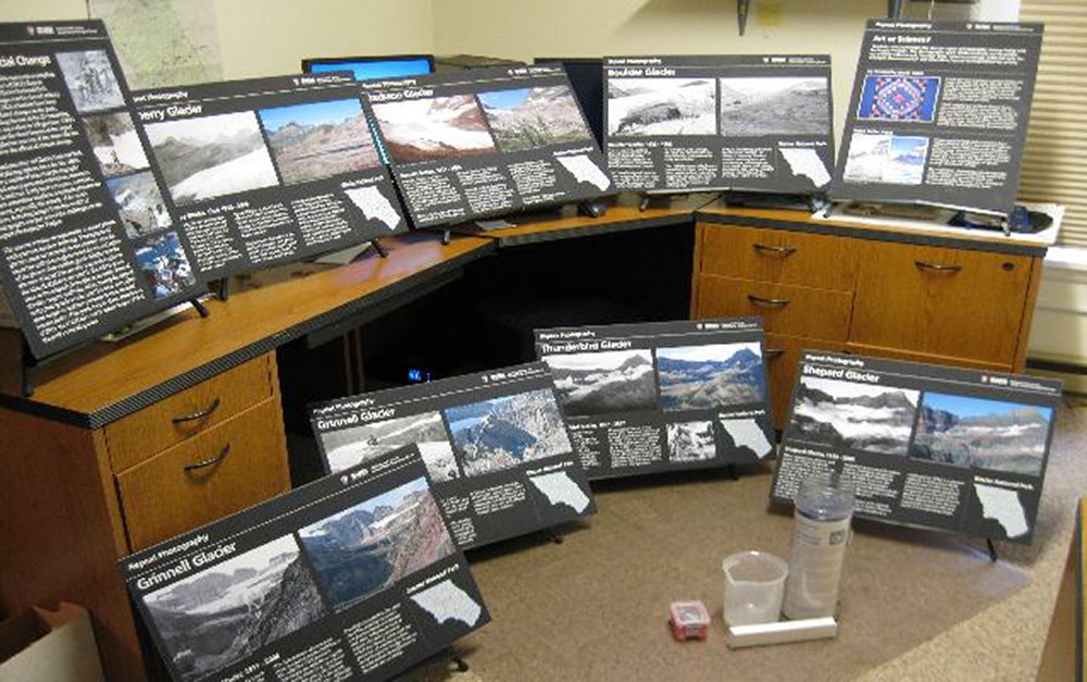 Nine information panels with side by side photo comparisons Nine information panels with side by side photo comparisons