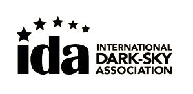 International Dark Sky Logo with stars. IDA.