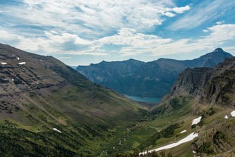 A u-shaped valley.