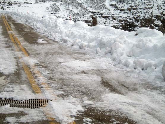 Ice on Going-to-the-Sun Road