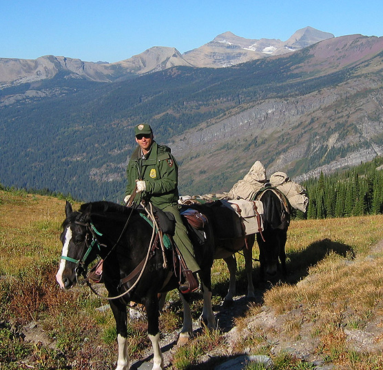 Kyle Johnson in Glacier's Backcountry