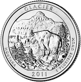 Picture of the new Glacier National Park Quarter