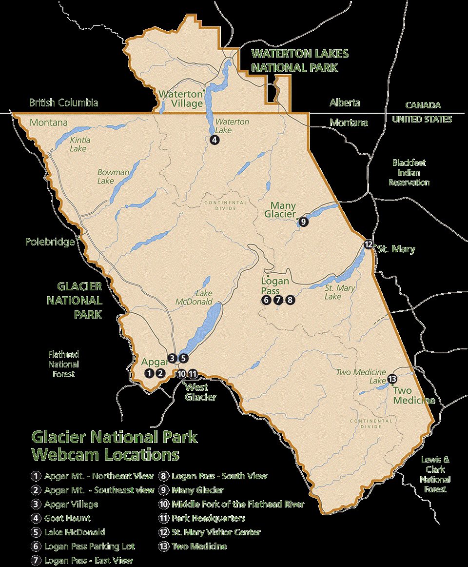 Glacier National Park cams Glacier National Park (U.S. National