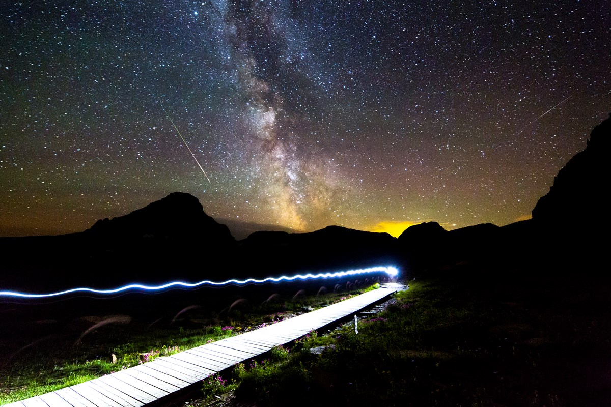 20361095228_375914c4c5_o Hiker under the Milky Way
