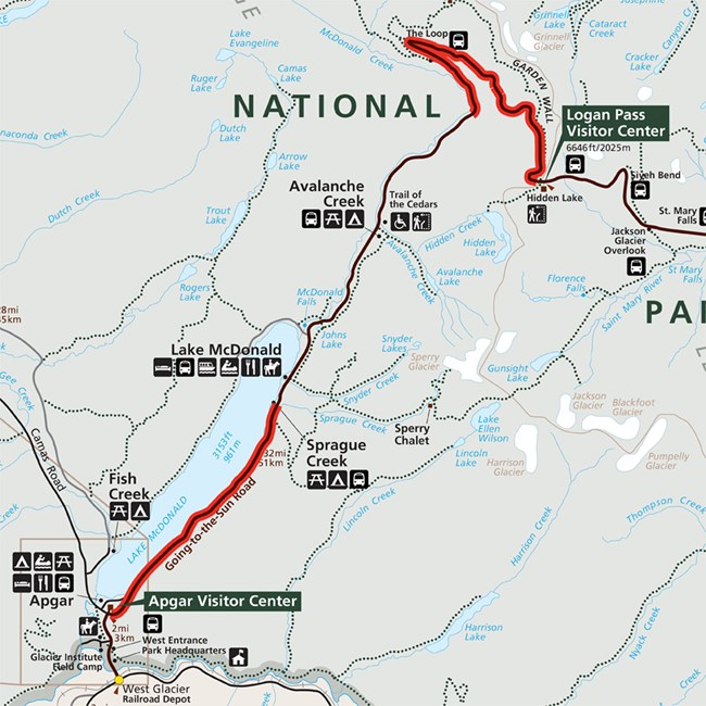 map with restricted areas of road highlighted