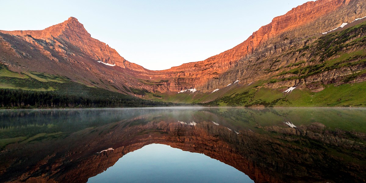 Sunrise at Oldman Lake