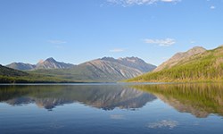 A summer day at Kintla Lake A summer day at Kintla Lake