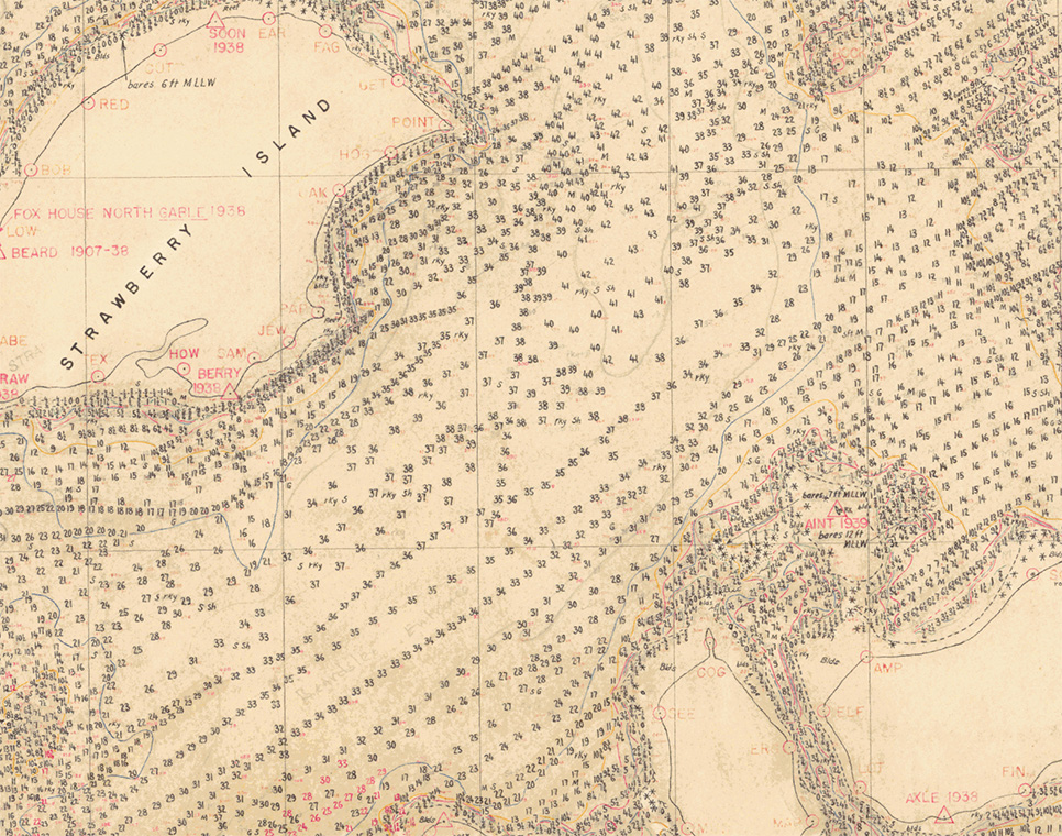 Beardslee Islands 1939 survey markers