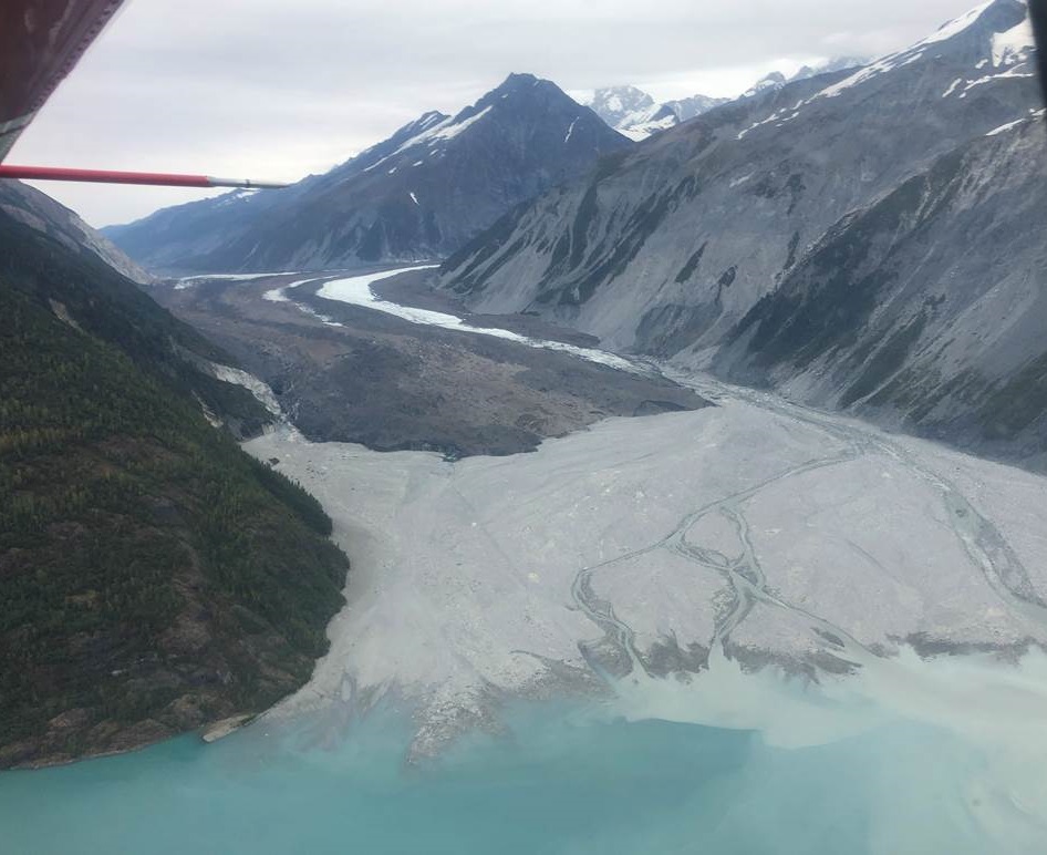 Terminus of Lityua Glacier in September 2020