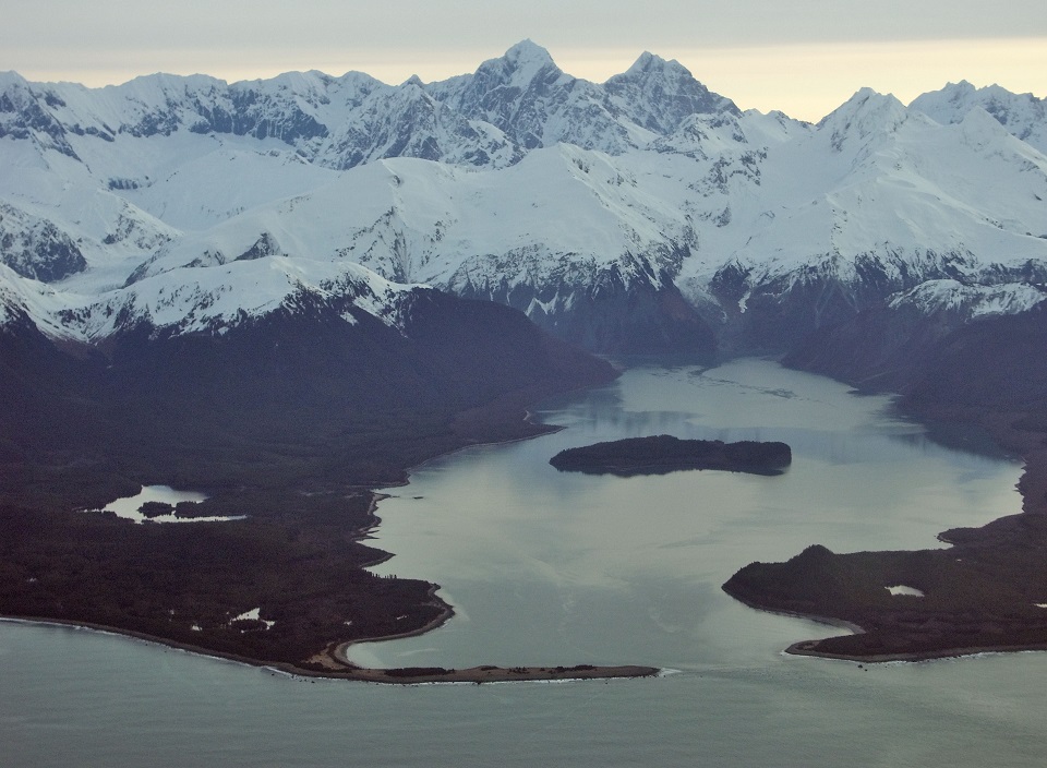 Aerial photo Lituya Bay, Alaska