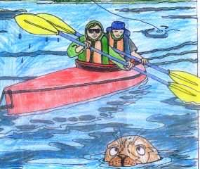 Detail of August 2010 coloring sheet
