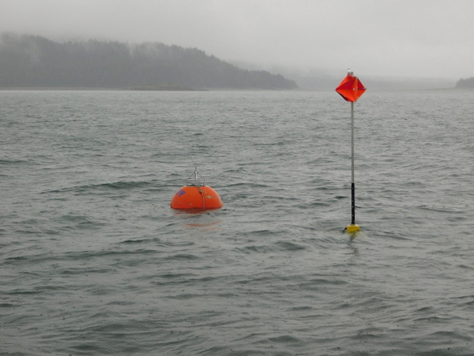 oceanographic mooring in Glacier Bay