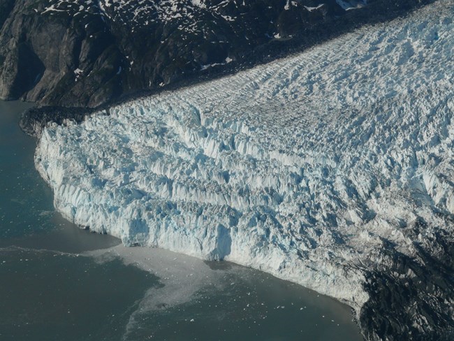 A tidewater glacier