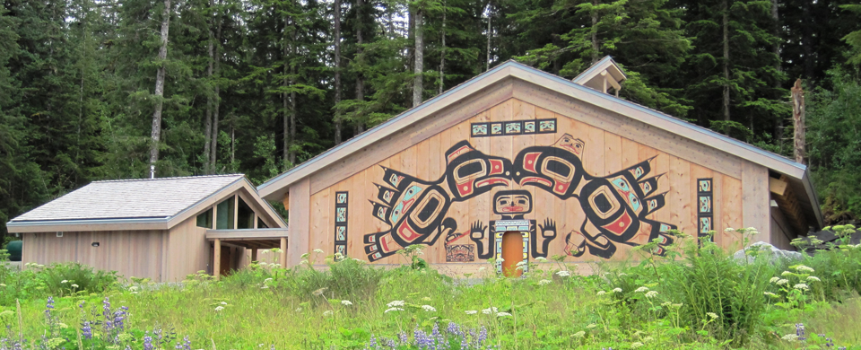 Front of the Huna Tribal House Front of the Huna Tribal House