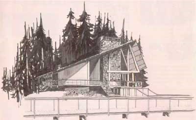 Artist rendering of Glacier Bay Lodge