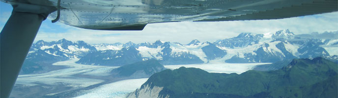 flight over Glacier Bay flight over Glacier Bay