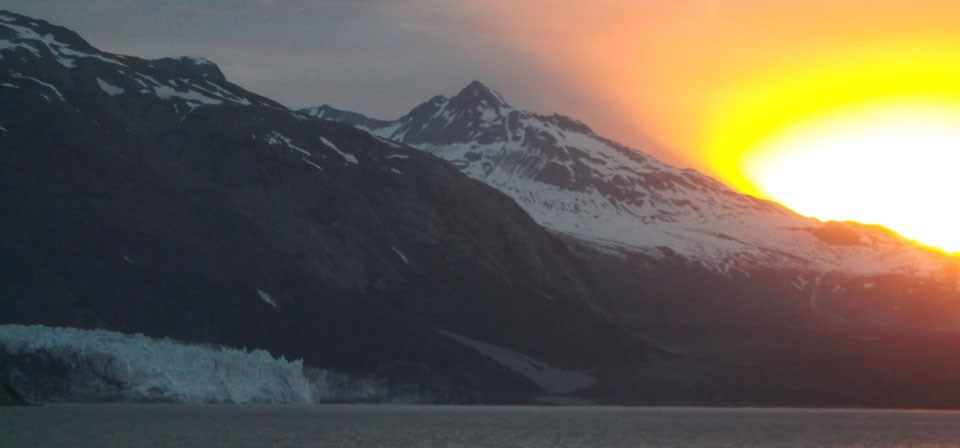 Sunset at Margerie Glacier