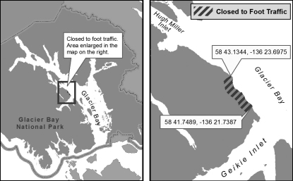 Map showing Geikie closure