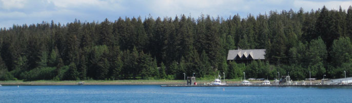 Glacier Bay Lodge is located in Bartlett Cove
