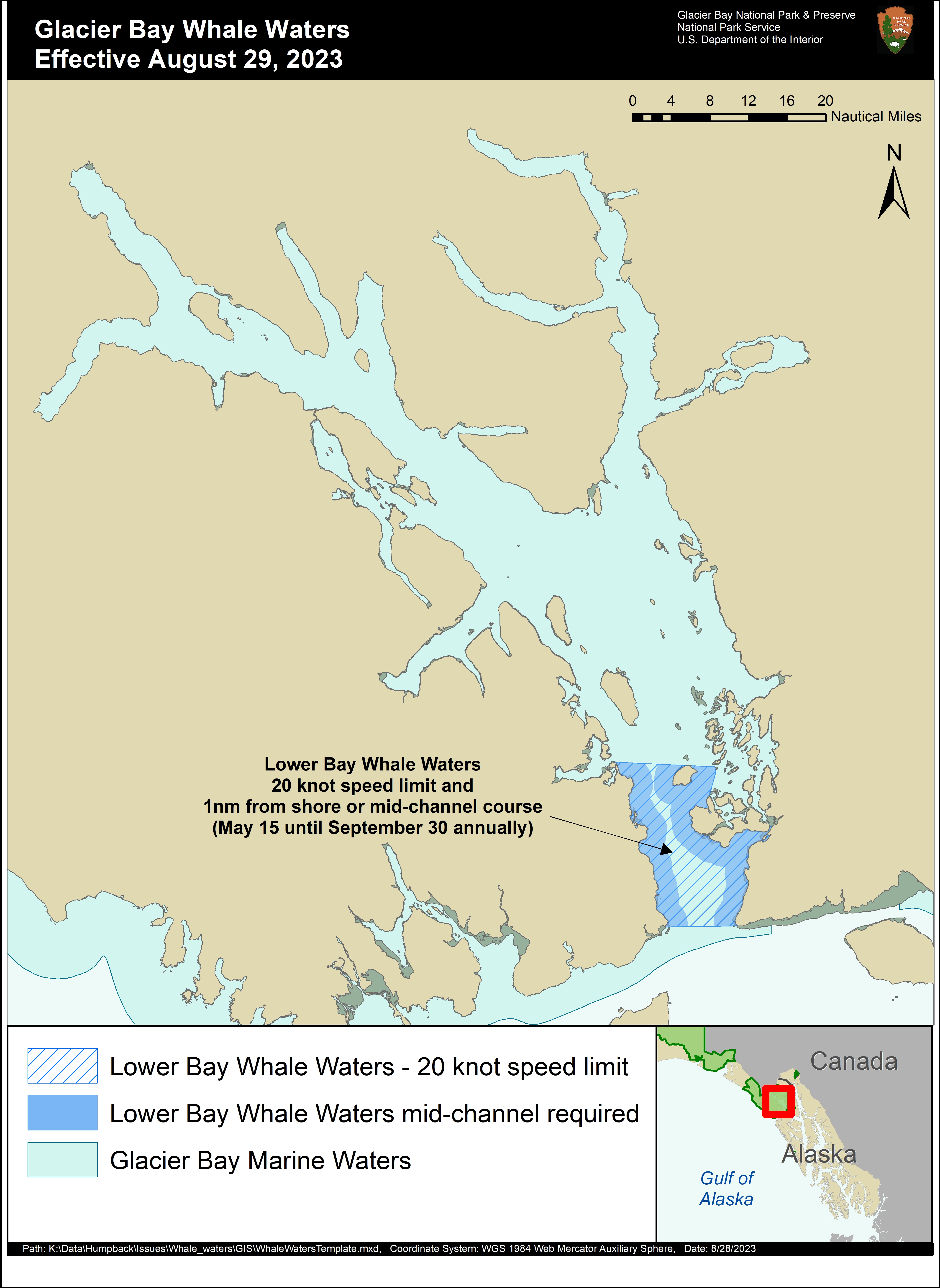 Whale Waters Update Aug 29 2023 Whale waters updated map for Aug 29 2023. Contact the visitor information station at 907-697-2627 for complete details.