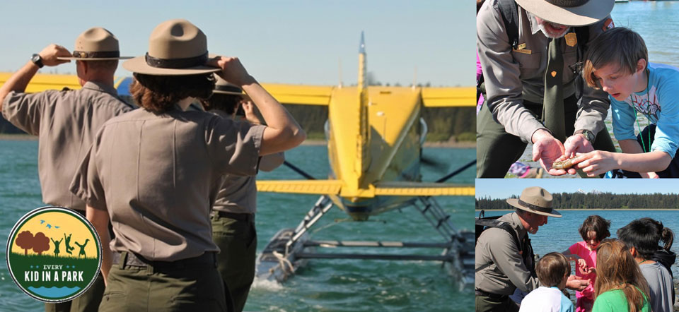 every kid in a park event held at Glacier Bay