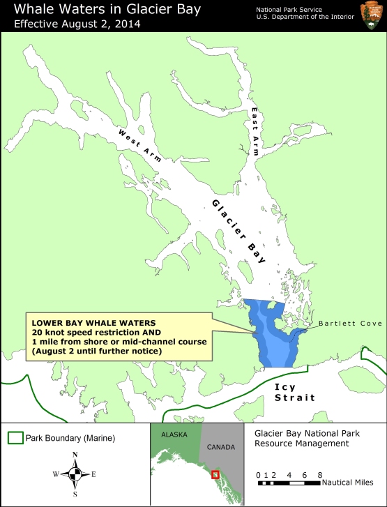 Whale Waters Update For Glacier Bay Effective August 2, 2014