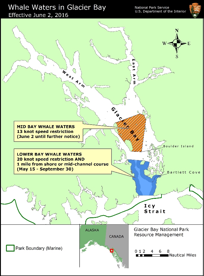 Whale Waters Update For Glacier Bay Effective June 2nd  2016