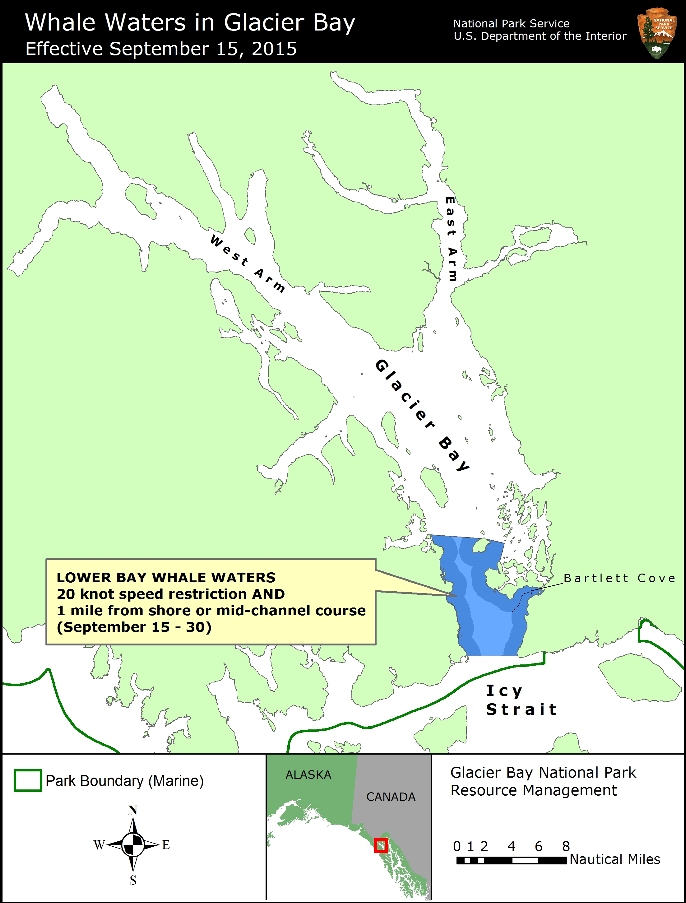 Whale Waters for Glacier Bay effective 9-15-15