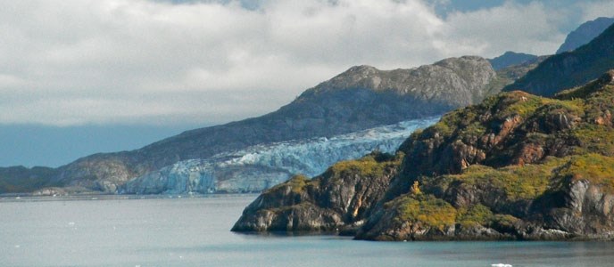 Glacier Bay weather. A mix of overcast and partly sunny