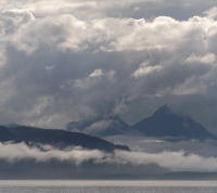 Glacier Bay is often cloudy
