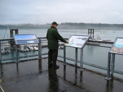 Enjoy the interpretive displays on the dock