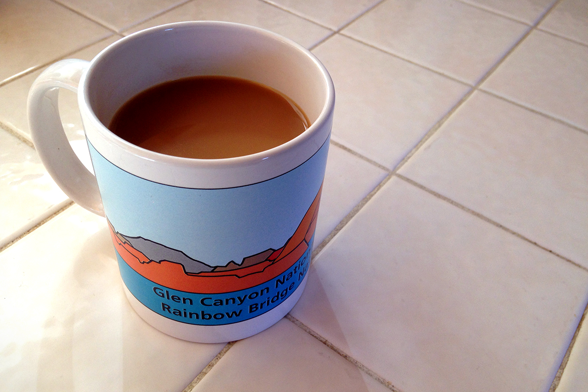 Coffee in Glen Canyon Rainbow Bridge mug