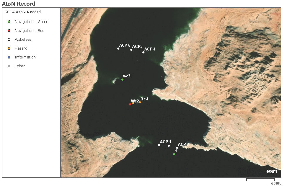 Anchovy Point Wakeless Buoys map of bouys along anchovy point