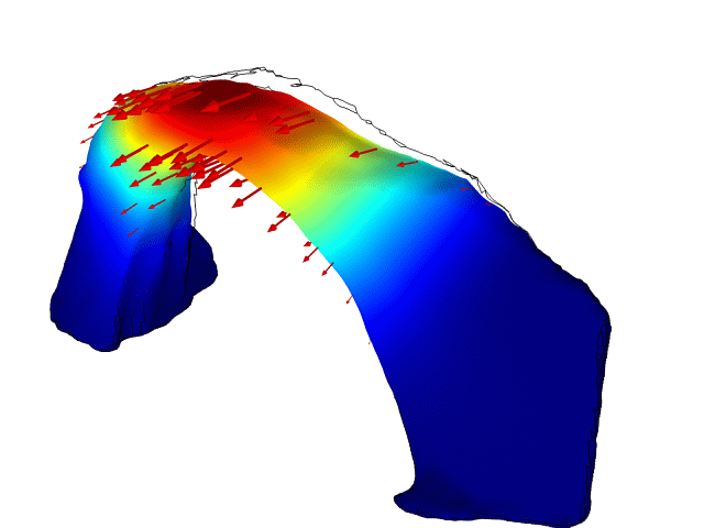 Photo simulation showing Rainbow Bridge resonating