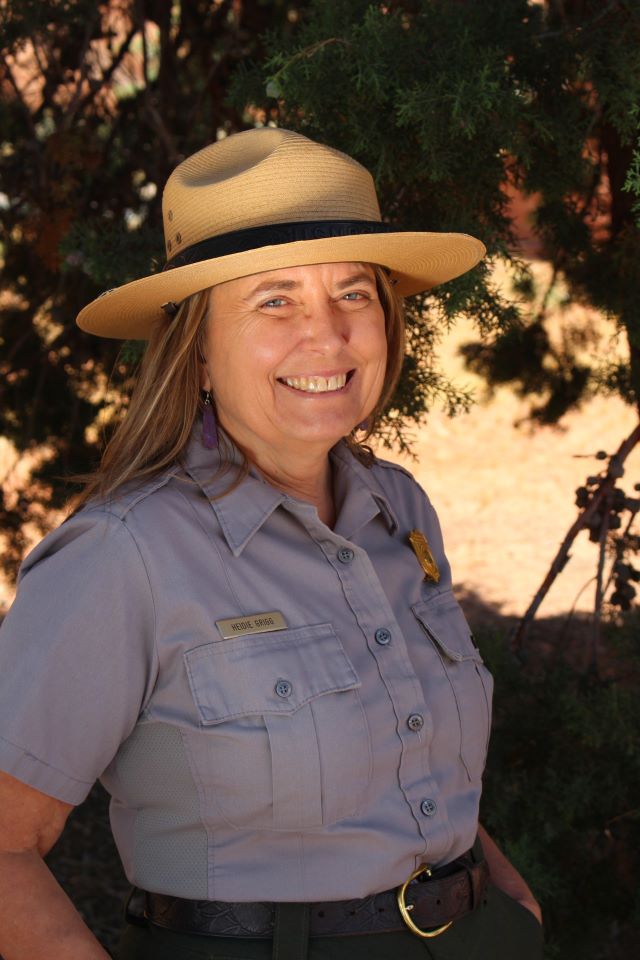Park ranger smiles for the camera