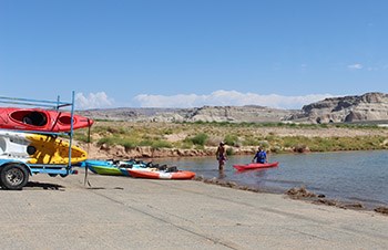 Just down from the beach, there's a place to rent paddle boats