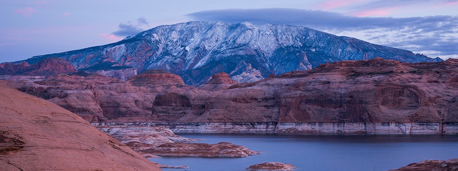 Snow covered mountain