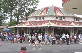 carousel and people