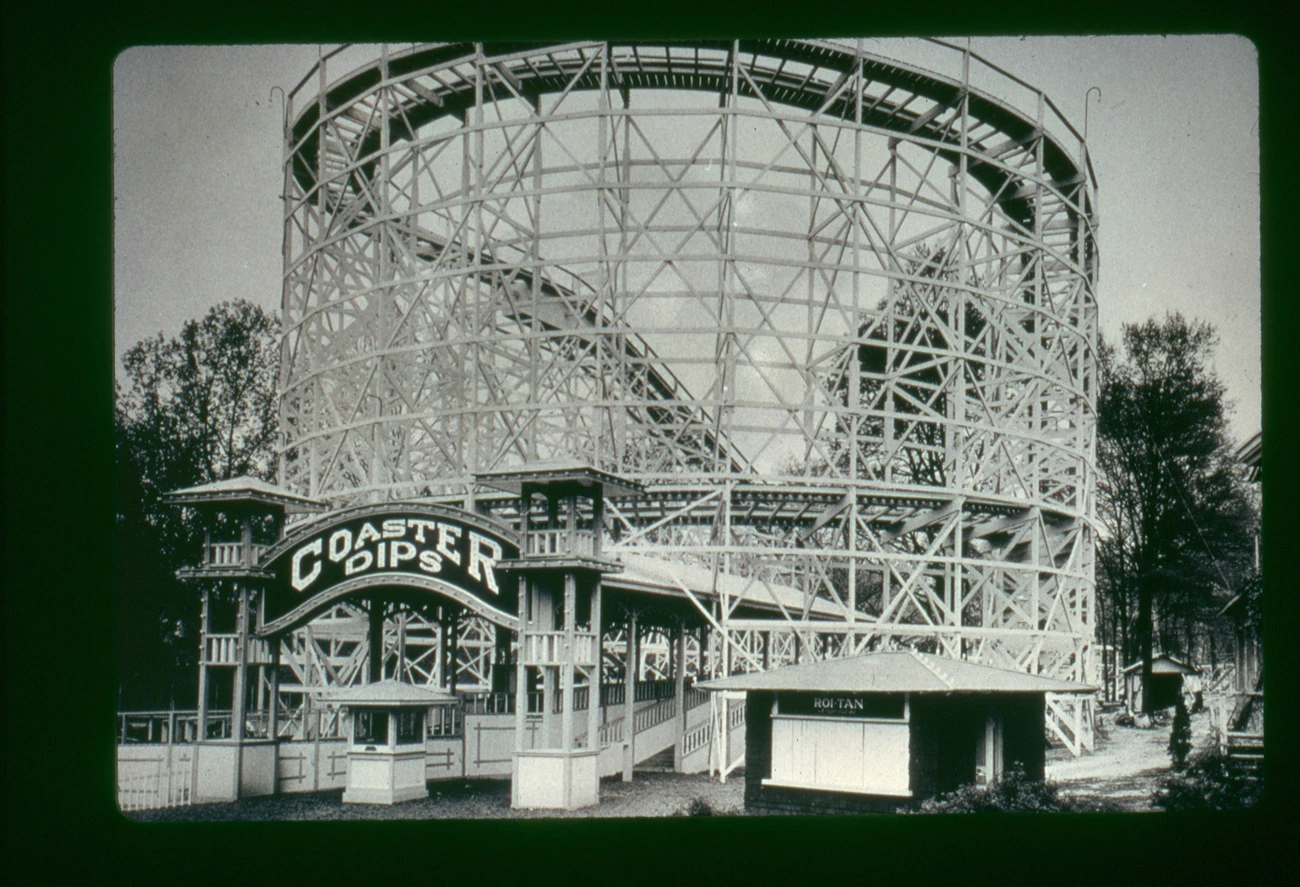 Rollercoaster from Ground Level Entrance
