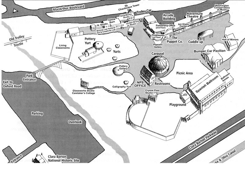 Glen Echo Park Grounds Map